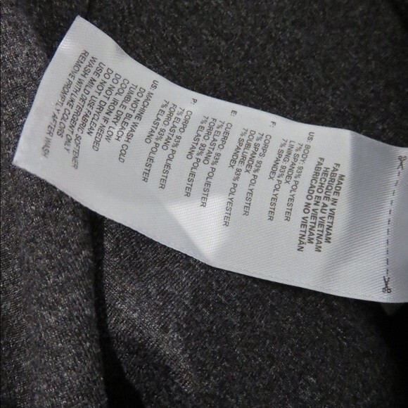 Adidas Leggings Dark Gray Climalite Crop Capri Workout Activewear Medium Stretch - Picture 6 of 7